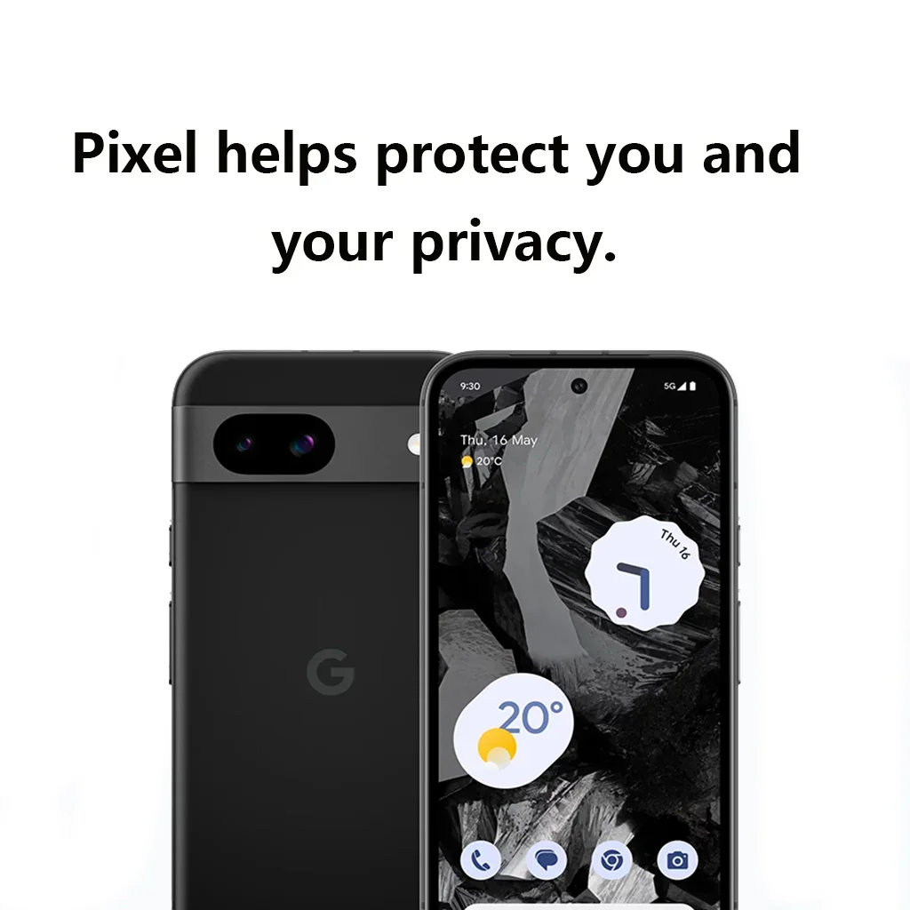 جوجل بيكسل 8a 5G Pixel8A 6.1 "OLED 8GB RAM 128GB ROM NFC ثماني النواة Google Tensor G3 الأصلي غير مقفول هاتف محمول أندرويد