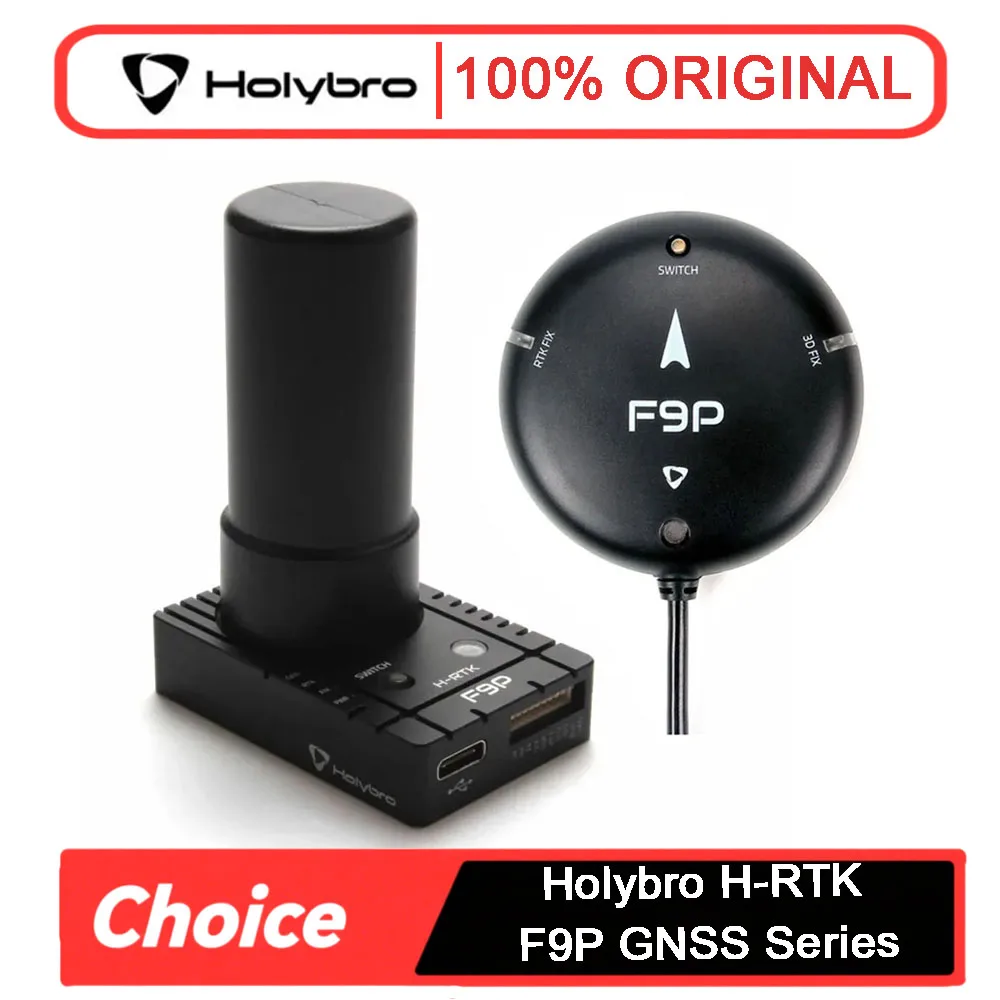 

Holybro H-RTK F9P Series (Rover Lite/Helical/Base) — поддерживает GNSS, ГЛОНАСС, Galileo, BeiDou для контроллера полета Pixhawk