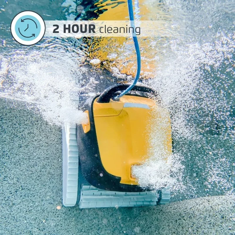 Dolphin Triton PS Automatic Robotic Pool Vacuum Cleaner,Always Cleaning,Never Charging,Ideal In-Ground Pools up to 50 FT Length