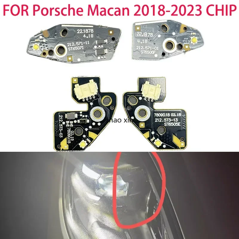 White Angel Eyes for Porsche Macan 2018-2023 Car HeadAngel Eyess DRL Chip Ballast Circuit Board Angel Eyes Source Board Chip