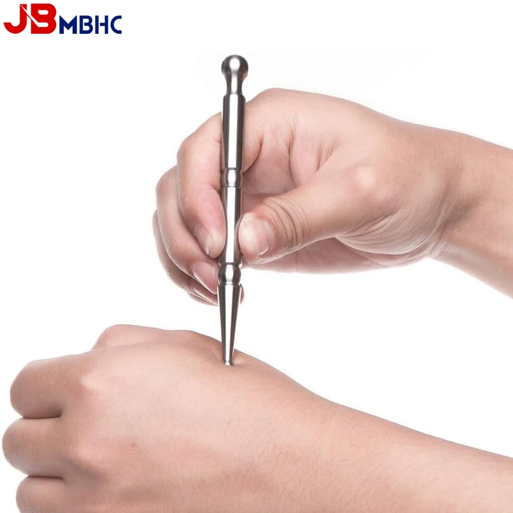 

Ручная акупунктурная ручка из нержавеющей стали, массажер для глубоких тканей, триггерная точка, массаж, облегчение боли, инструменты для расслабления всего тела