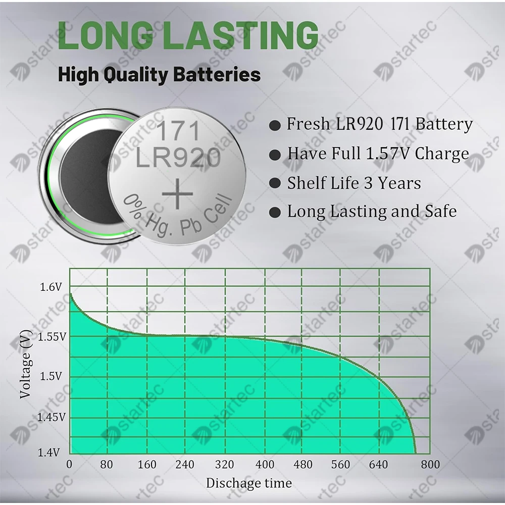 1.55V LR920 AG6 171 371 370 LR69 LR921 G6A SR920 Button Batteries For Watch Toys Remote SR920SW AG 6 Cell Coin Alkaline Battery