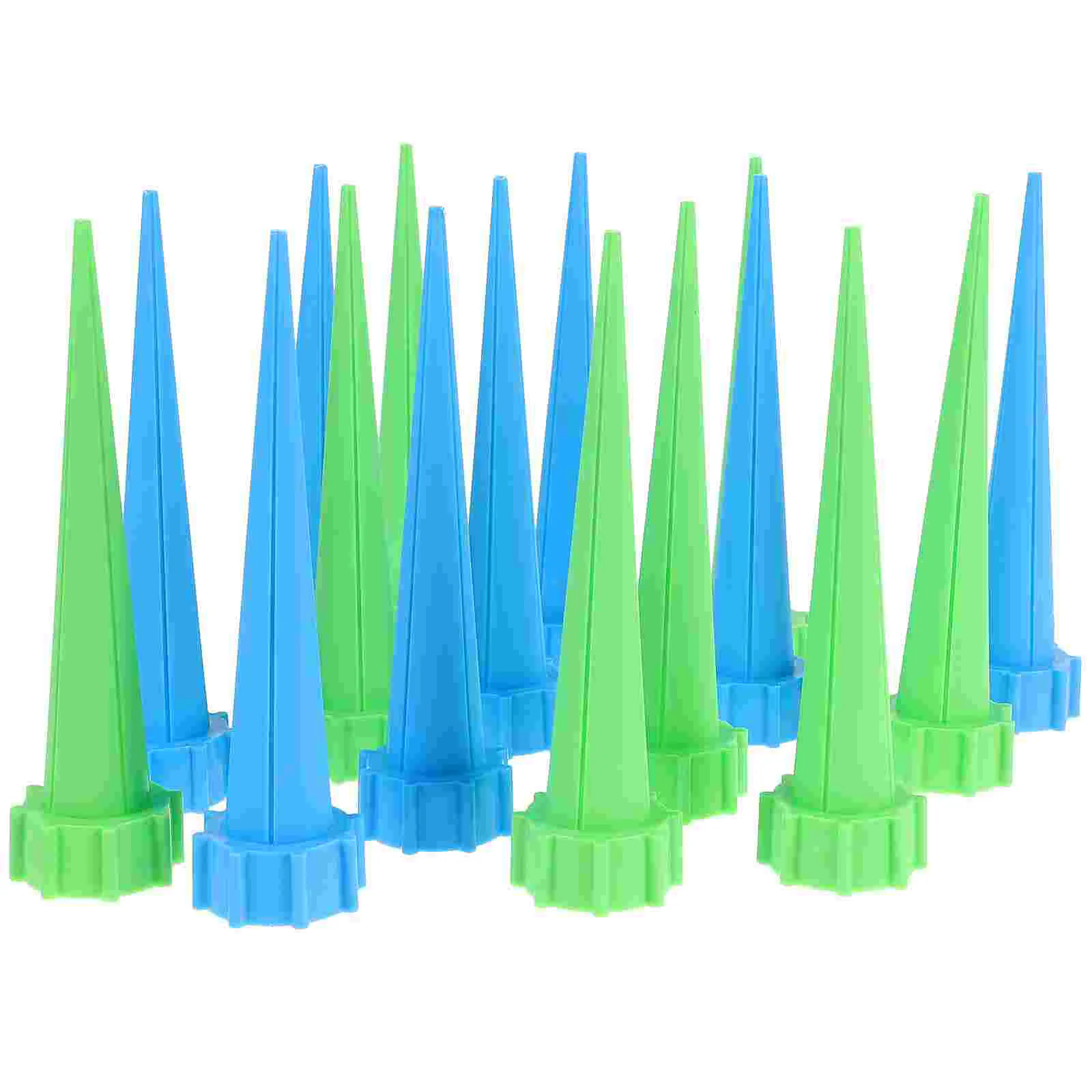 16Pcs Plastic Self Watering Device Auto Drop Irrigation Water Seepage Device Plant Watering Tool For Home Blue Green