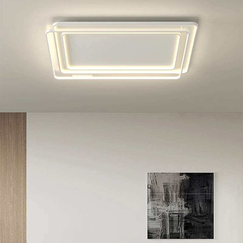 Living Room Ceiling Light Modern Simple Atmospheric Lamp New Ultra-thin LED Bedroom Ceiling Lamp Rectangular Household Lighting image 2