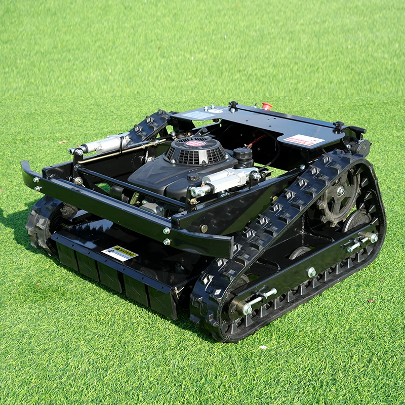 Customized Chinese 500mm remote control lawn mower robot with powerful performance and portability