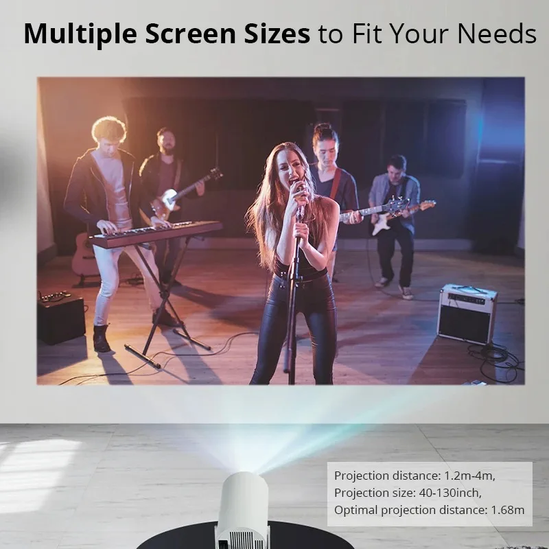 Hotack Factory Newest HY300 Smart Android 11 Home Theater Projecteur Portable Auto HD Proyector Mini 4k Video Projector