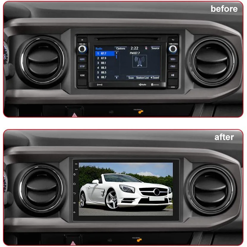 Car Radio 2 Din Universal Auto Stereo GPS Navigation Carplay Multimedia Player for VW Nissan Hyundai Kia Toyota Ford Honda