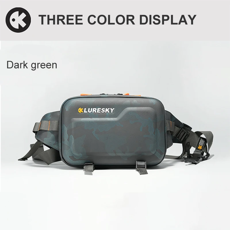5L LURESKY Wasserdichte Angeltasche, multifunktional als Umhängetasche, Hüfttasche und Rucksack, professionelle Aufbewahrung für Spinnruten und Köder. – Detail 8
