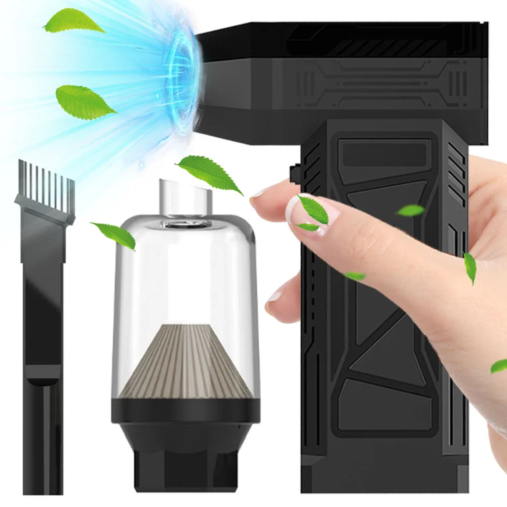 

Электрическая воздушная тряпка, 150000 об/мин, перезаряжаемая от USB, с щеткой и насадкой, многофункциональная, сильная мощность для очистки компьютерных клавиатур