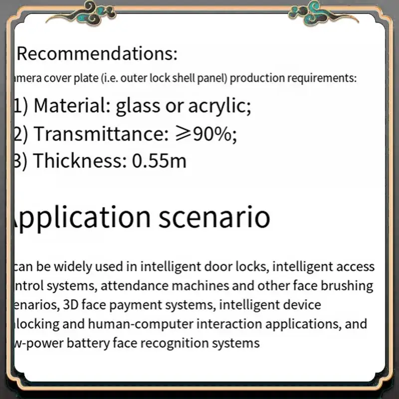 

ASMA-Smart Access Face Recognition Module With Binocular Camera 4 PIN Cable AI Live Body Detection Serial Communication