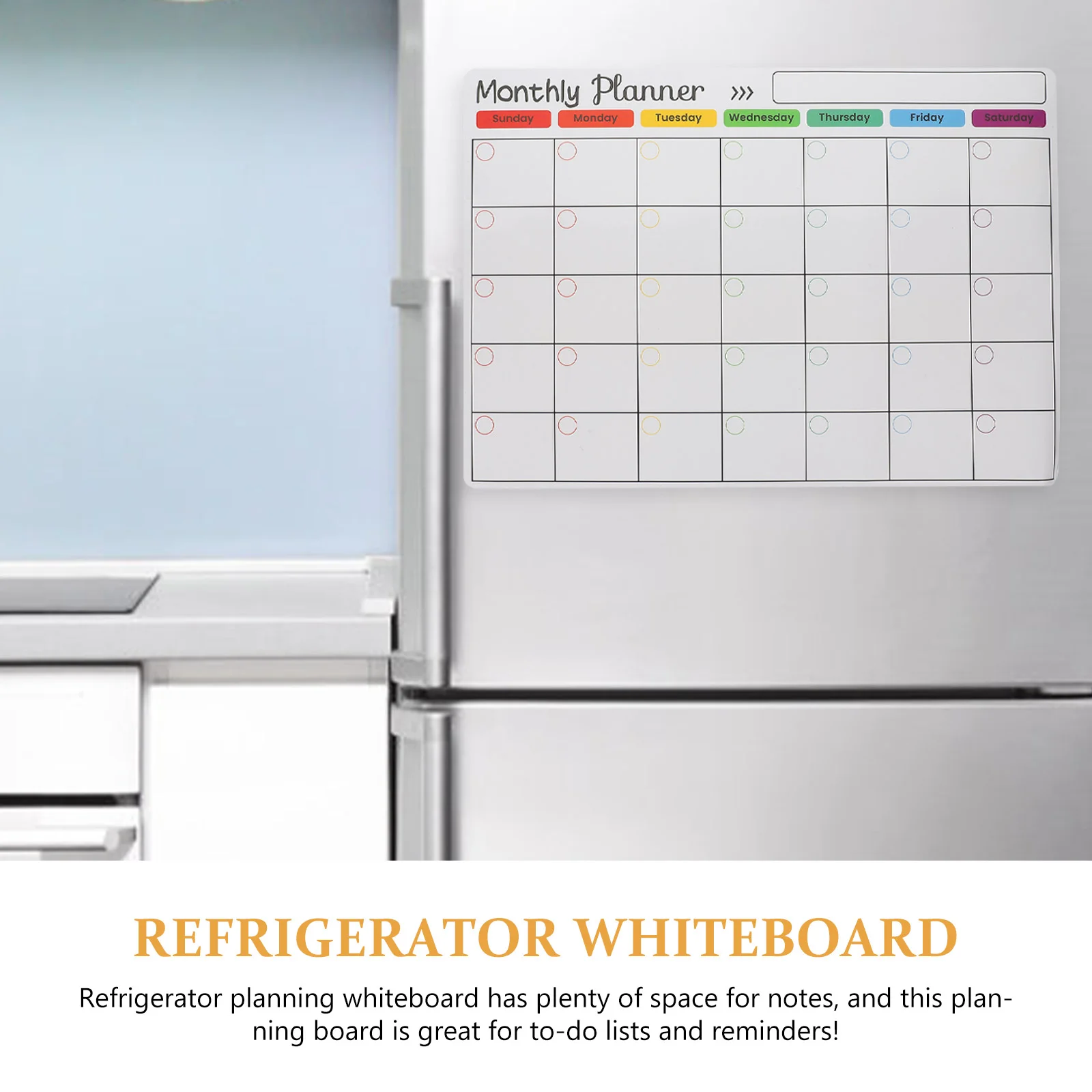 White Boards Fridge Monthly Calendar Dry Erase Message Kitchen Soft Magnetic Schedule Planning Whiteboard Work