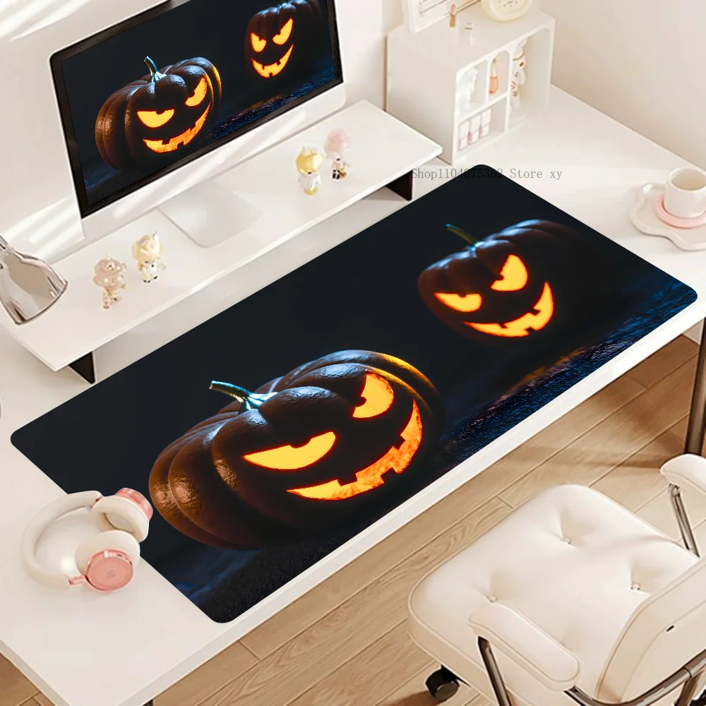 All Saints' Day Jack O' Lantern Non-slip Mouse Pad Suitable For Office Computers Laptops E-sports Game Desk Mats XXL Keyboard