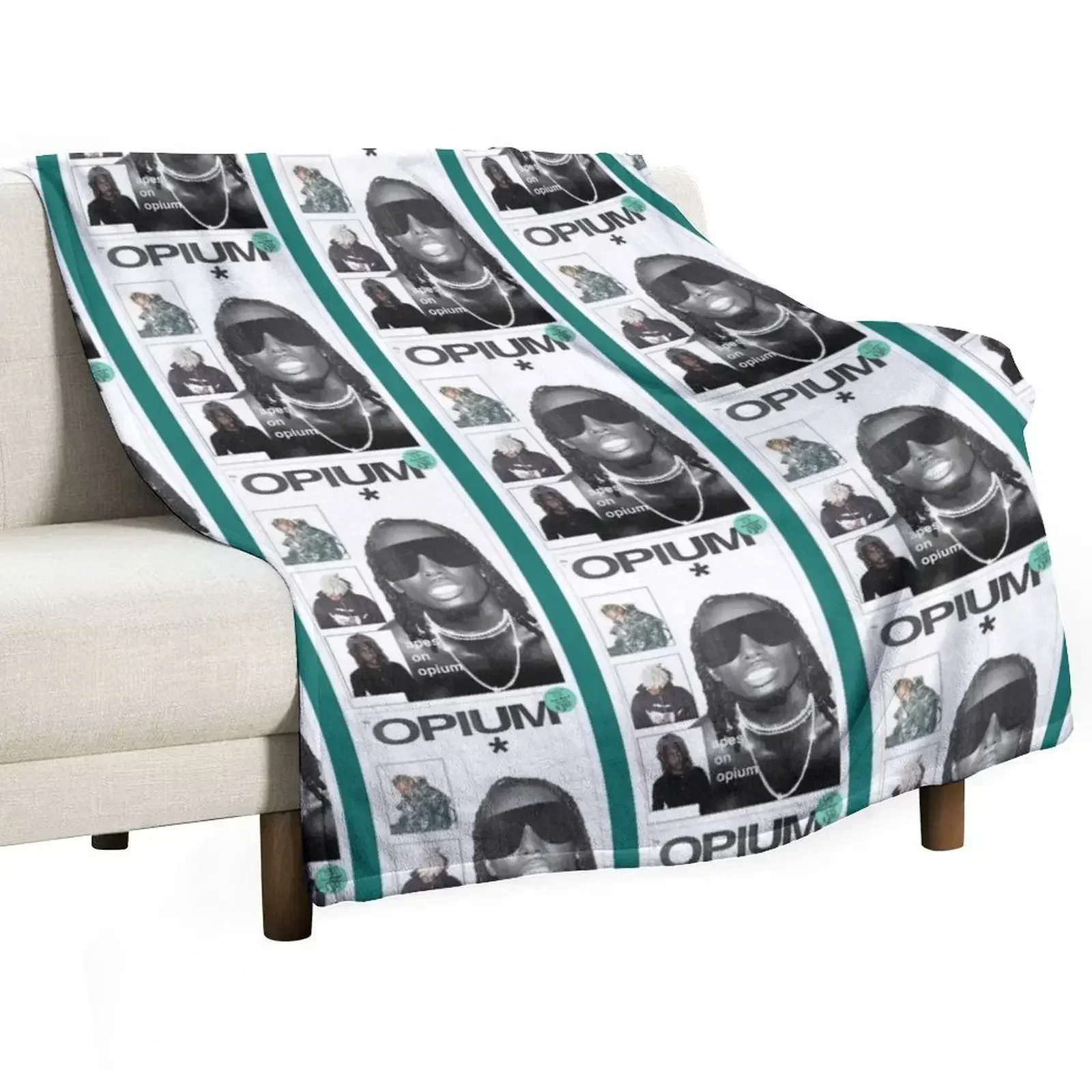 

apes on opium Throw Blanket Luxury Throw Soft Blankets