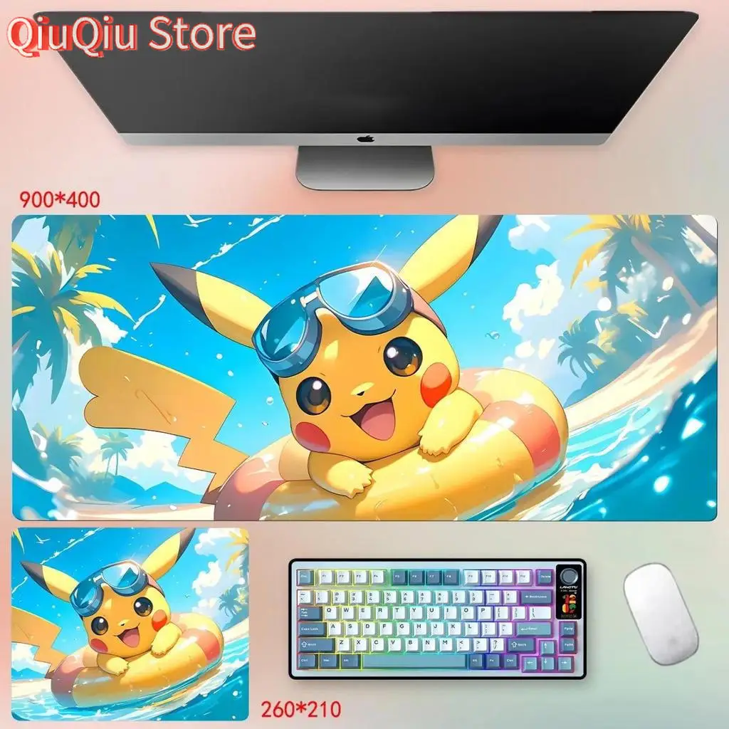 لوحة ماوس بيكاتشو الرائعة - قاعدة مطاطية غير قابلة للانزلاق مقاس 3 مم - مفرش مكتبي كبير #5