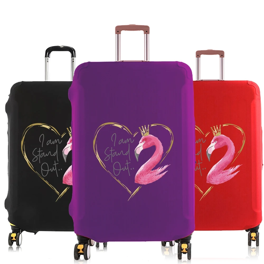 

Luggage Cover suitcase for 18-30 inch Baggage cover protective case Elastic dust covers Travel Accessories Flamingo King Print