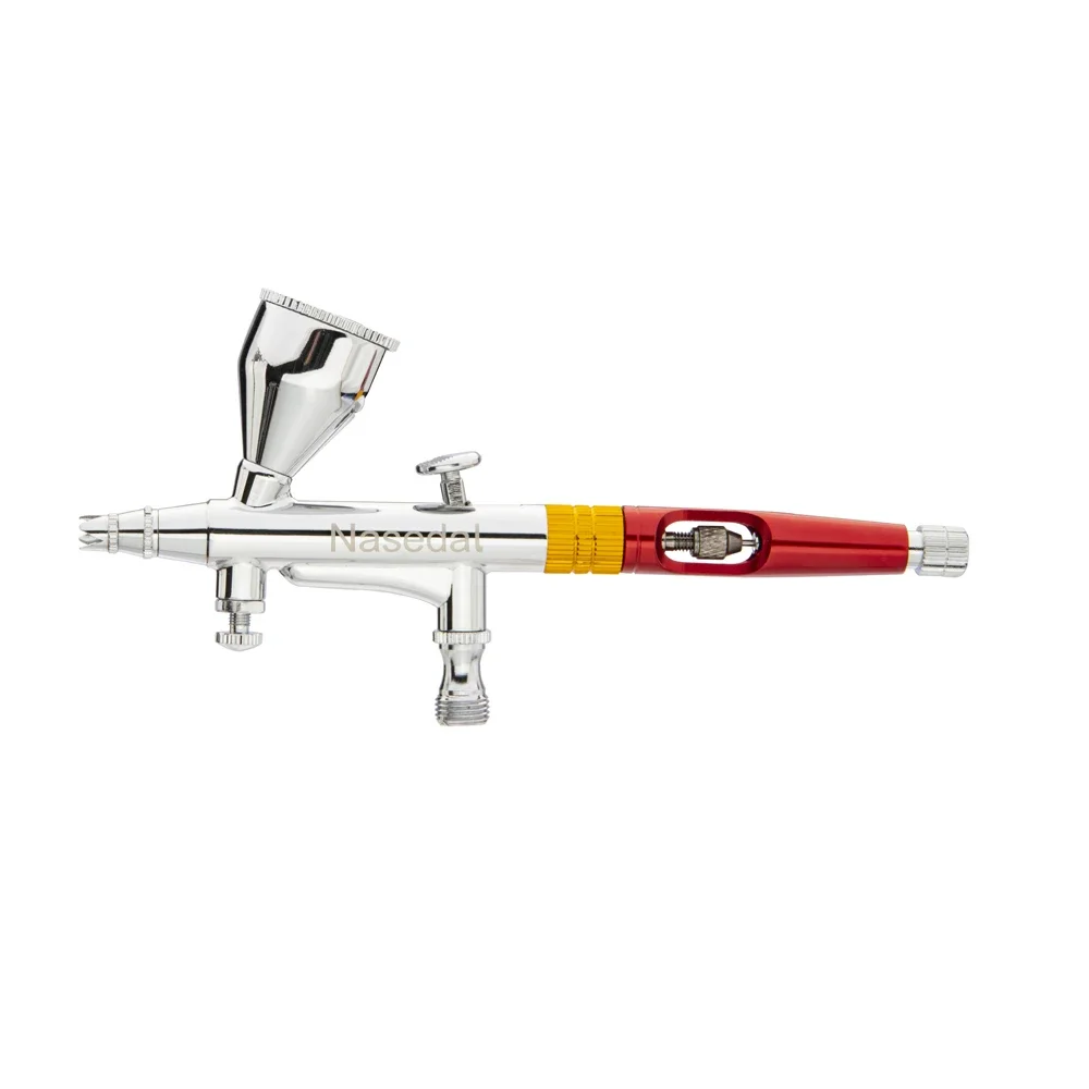 Imagem -05 - Airbrush 03 Milímetros Nasedal Gravidade Alimentação Dual-action Airbrush Novo Design Pistola de Pulverização para Art Craft Modelo Pintura Pulverização Hobby