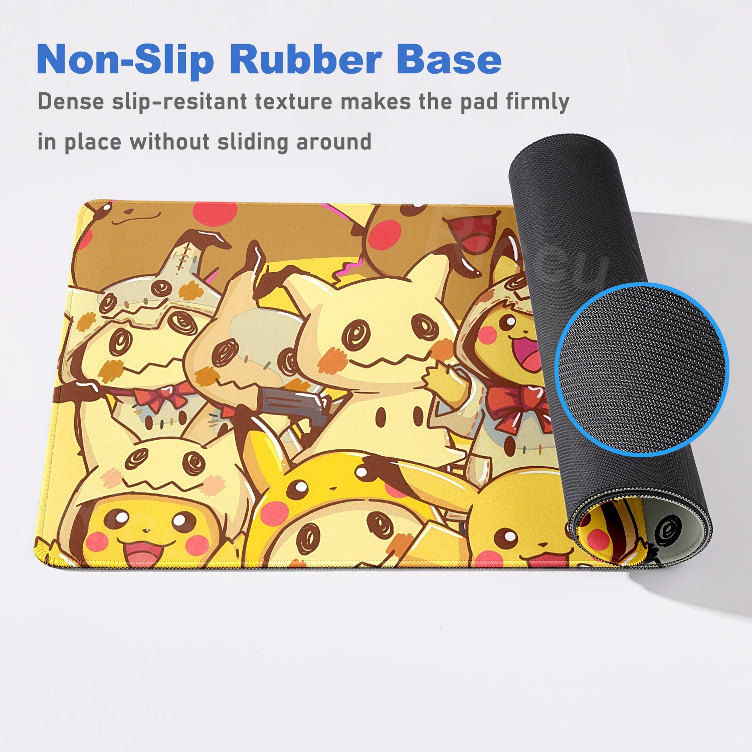 XXL Mousepad Laptop Japan Cool Anime Mouse Pad Large pokemon Mimikyu Gaming Mat Gamer PC Cabinet Keyboard Rug Desk Accessories view 5