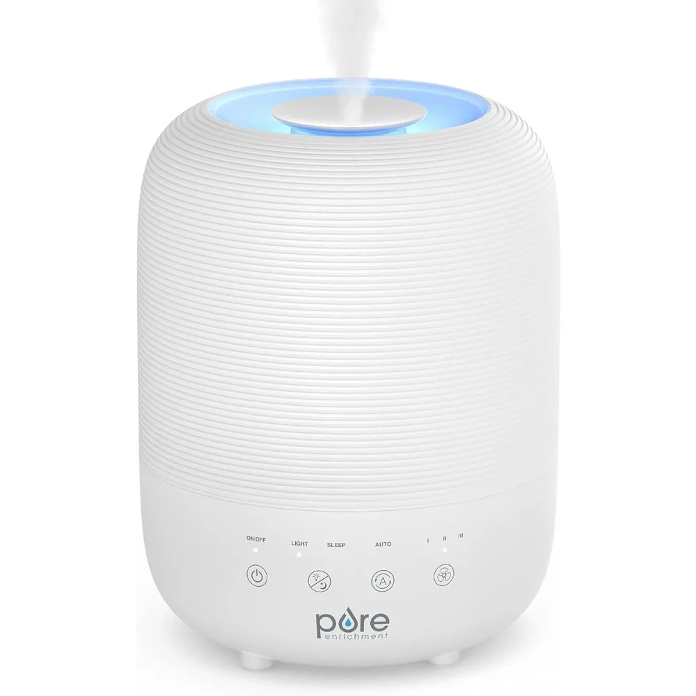 HUME™ Sense Top Fill Humidifier - Patented Magnetic Suspension, Auto Mode Humidity Sensor, 3 Mist Settings 1