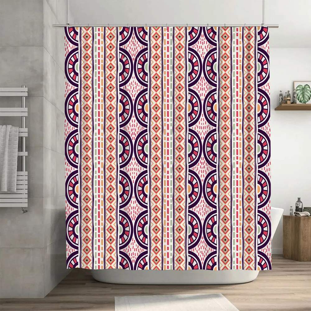 Rideau de douche à motifs, tis - Home Bathroom Reno avis et prix