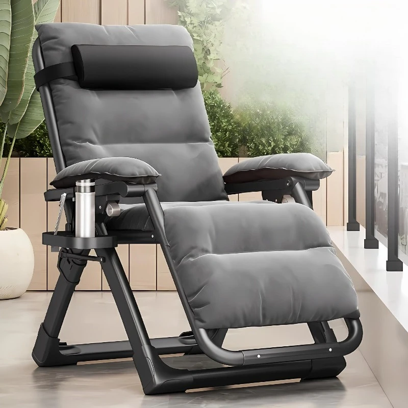 

German office recliner folding lunch break for the elderly senior winter and summer dual-purpose balcony home leisure nap chair