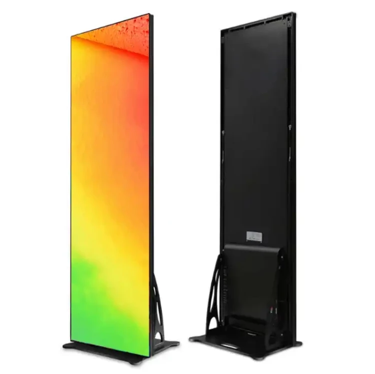 

Hot factory Totem touch screen display kiosk p2.5 1920*640mm floor standing led advertisement advertising player