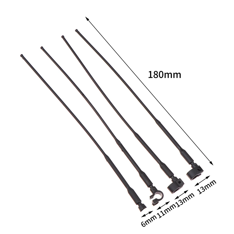 1 Set Per 1/8 1/10 RC Crawler TRX4 Defender AXIAL SCX10 RC4WD RTG KMUpgrade Parti Antenna Nera Linea di Segnale