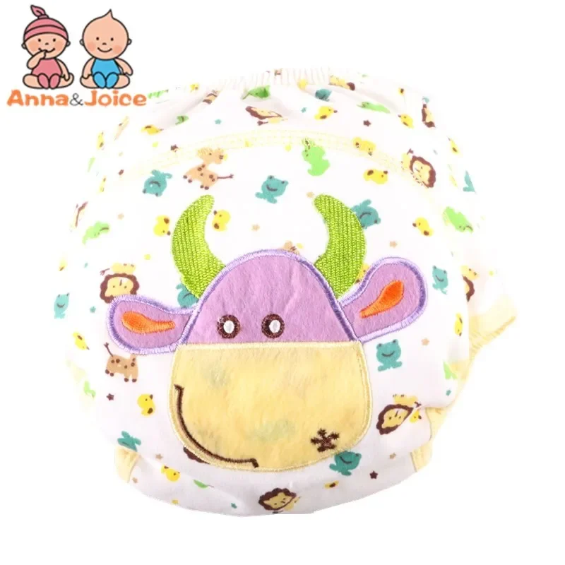 5Pcs Baby Training Pants Children Study Underwear/Infant Learning Panties/Newborn Cartoon Diapers/5-15KG