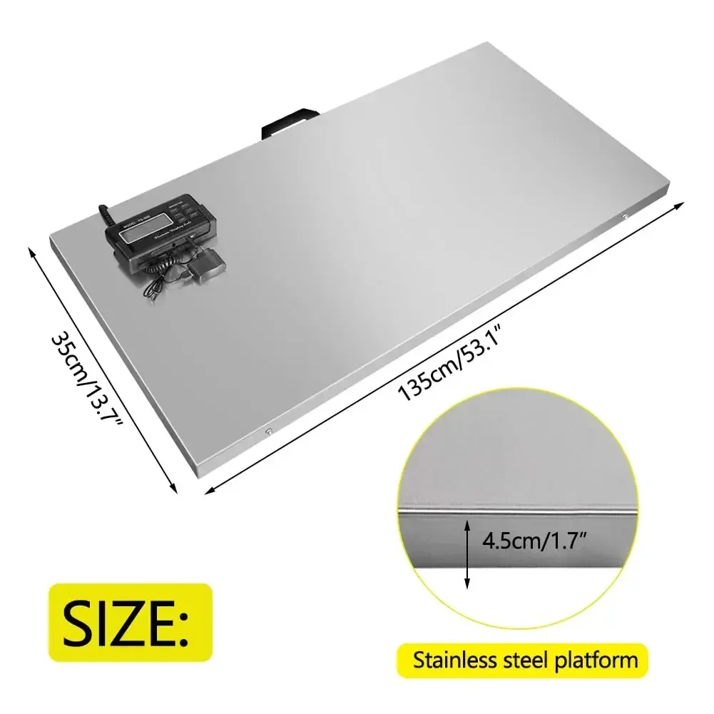 

PCR-134L 104*52CM 500KG 300KG Large platform electronic dog pet scale,animal scale,postal scale
