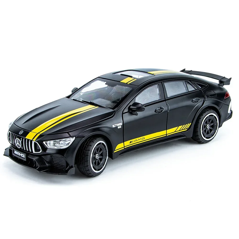 1:24 Mercedes Benz AMG GT63 Sports car Simulation Diecast Metal Alloy Model car Sound Light Pull Back Collection Kids Toy Gift