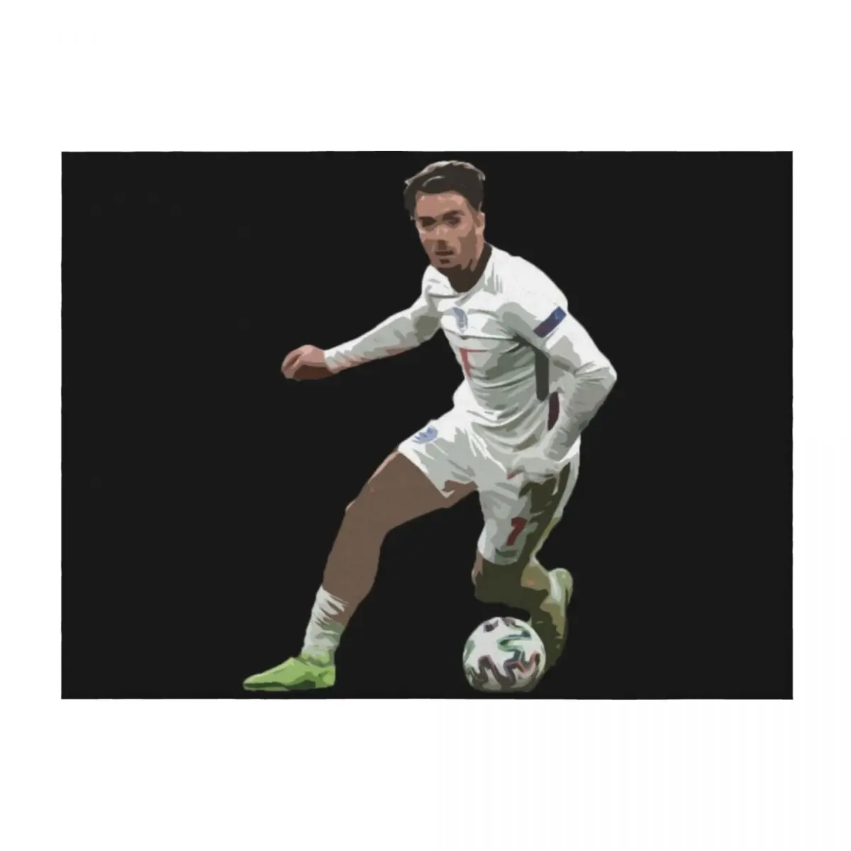 

Jack Grealish Sticker Throw Blanket Shaggy Plaid Thermals For Travel Blankets