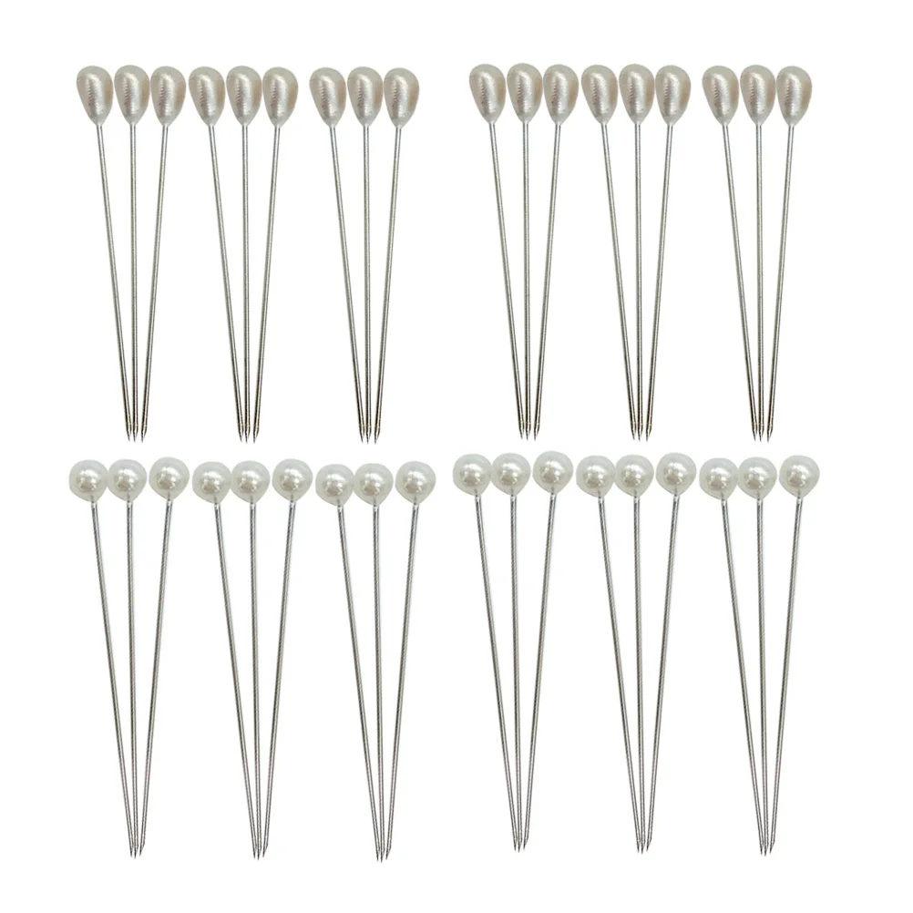 200 قطعة دبابيس باقة الزفاف 6X54 مللي متر 6X65 مللي متر الصدار الزهور ل ثقب الزفاف ديكور الحرفية الخياطة