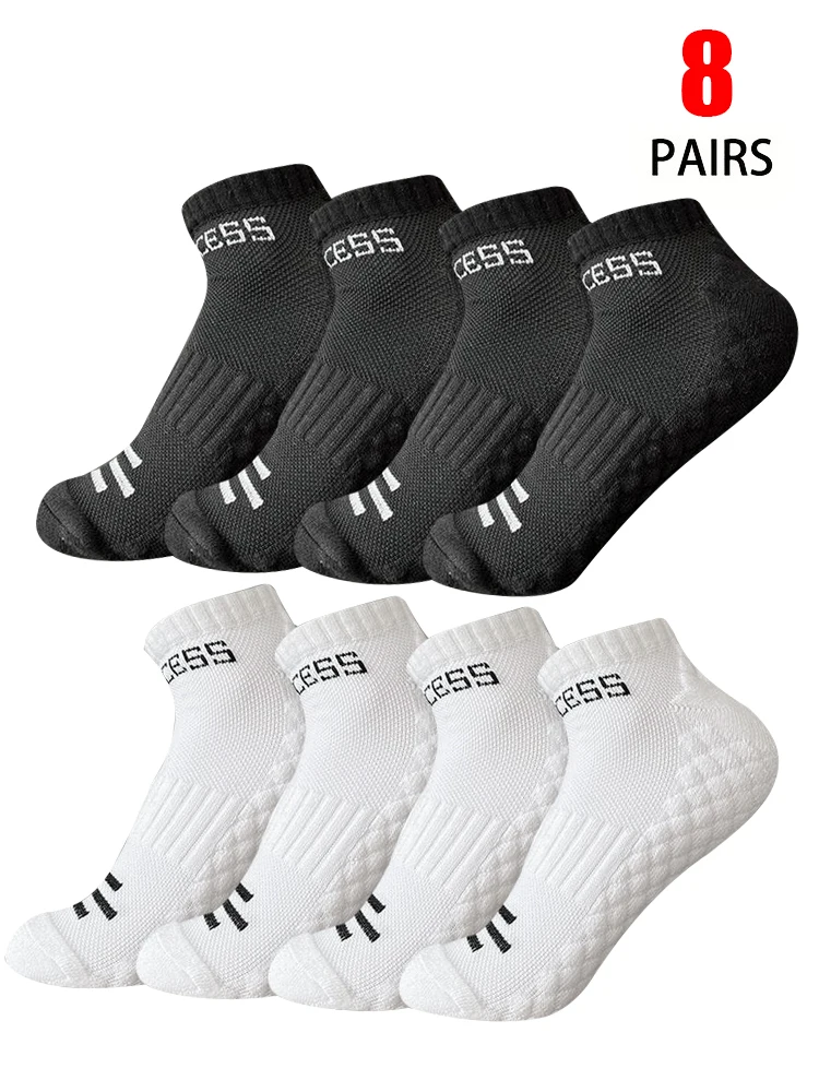8 Pairs Men's Lightweight Spring/Summer SocksComfortable, Versatile Perfect for Outdoor Hiking AndFitness Unisex Sizes EU 36-42