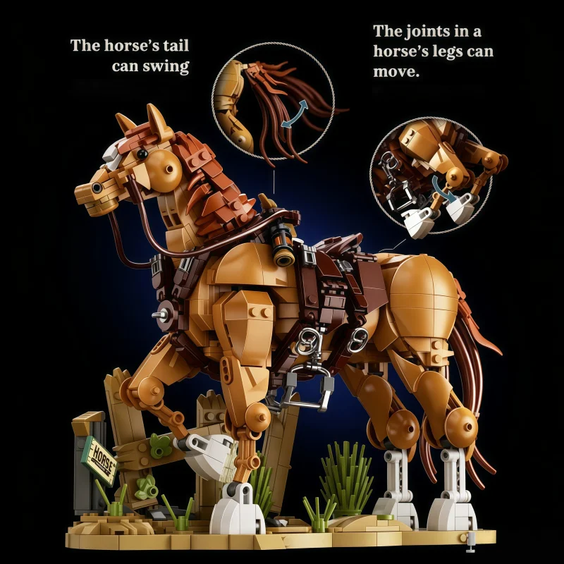 1258-piece MOC Western Cowboy  - Lego Set City ulasan dan harga