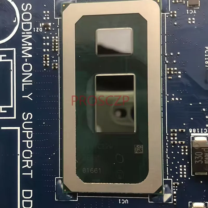Para DELL Inspiron 3480 3580 3583 3780 Vostro 3480 3580 3583 placa base para ordenador portátil EDI73 LA-G711P con i5 i7 CPU 216-0890010 GPU