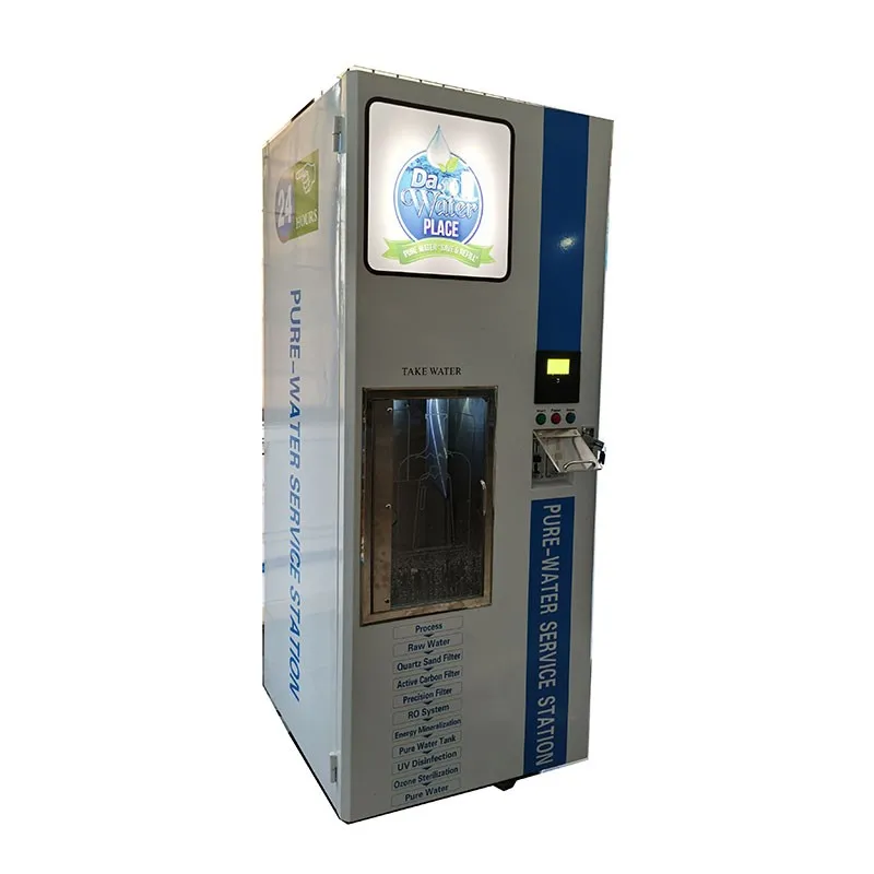 OEM Model 800GPD Pure Water Vending Machine Washing Function Commercial Water Refill Vending Machine