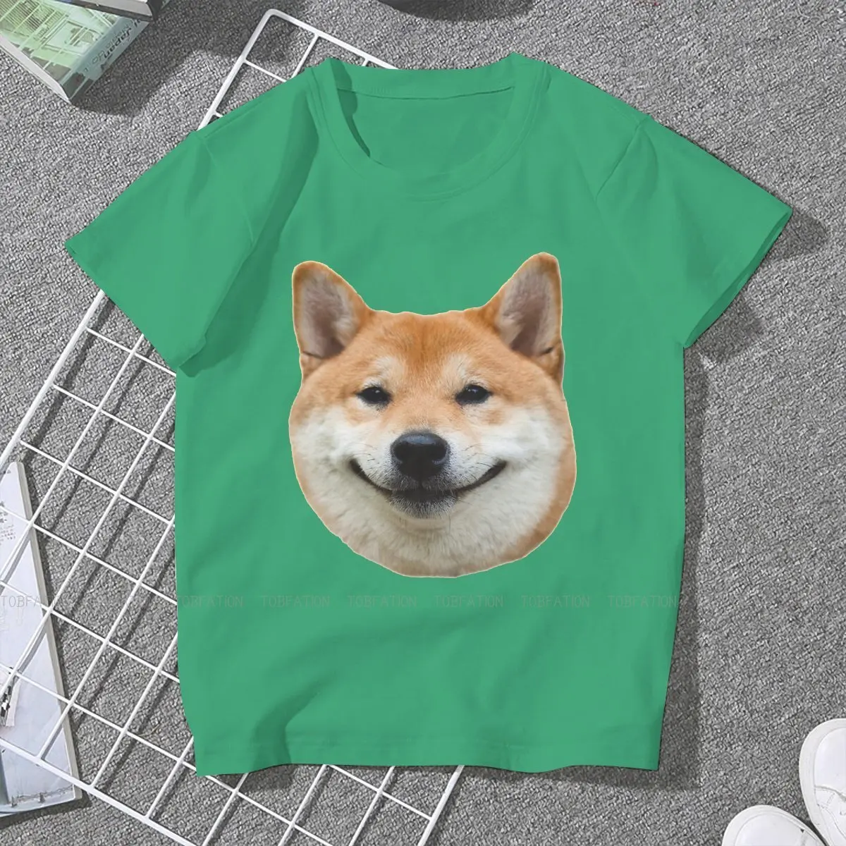 Shibe Smile Hip Hop TShirt  Corgi Short Legs Dog Creative Casual T Shirt Girl Tee Unique Gift Idea