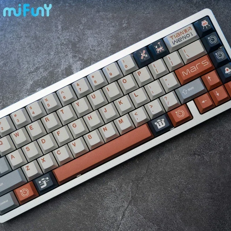 

MiFuny Tianwen-1 Keycaps Custom PBT Cherry Profile Keycap Reproduction satellite Original Point KeyCap for Gaming Crush80 Gift