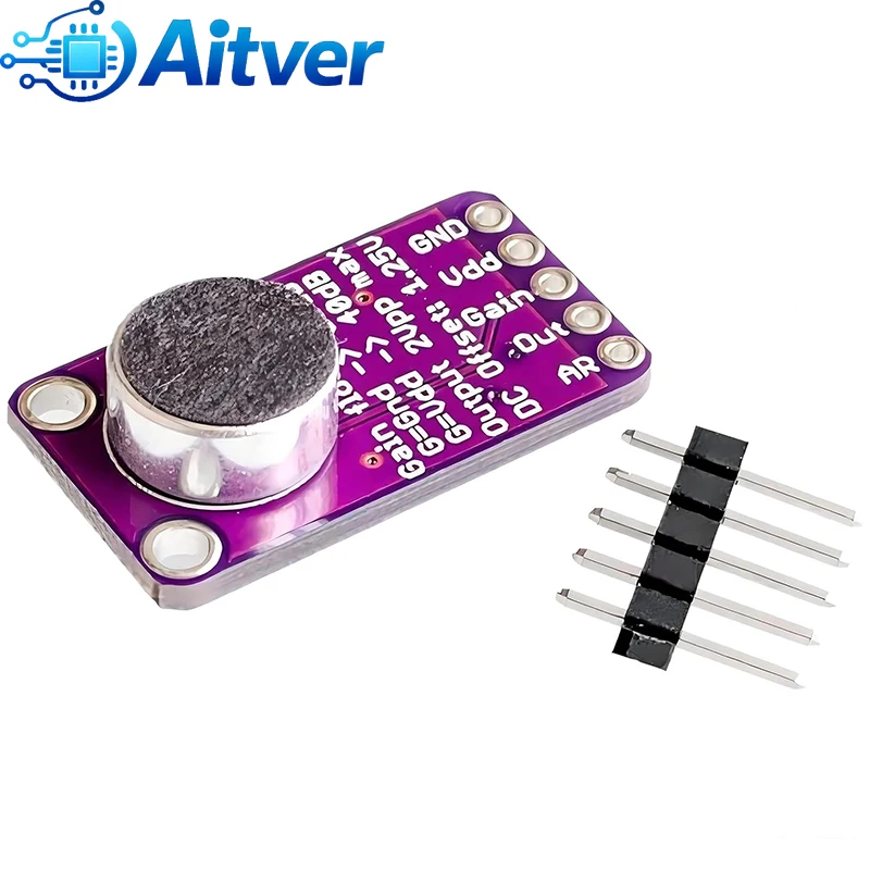 MAX9814 Microphone AGC Module Electret Mic Automatic Gain Control Audio Amplifier Board for Arduino DIY
