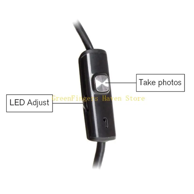 USB Endoscope USB Borescope 7mm Inspection Snake Camera Waterproof with 6 LED Lights Applicable Android Phones Durable