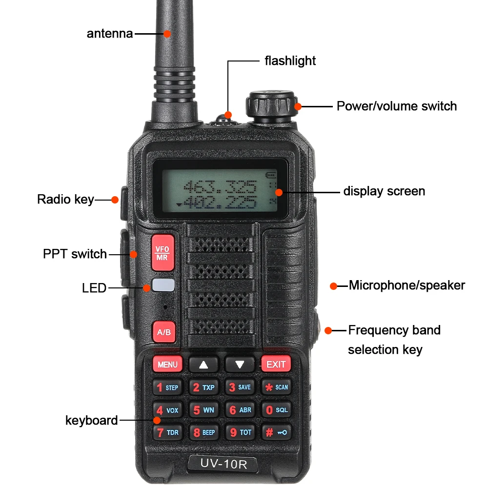 Stay Connected Even In Remote Areas High Frequency Walkie Talkie Convenient BF Walkie Talkie