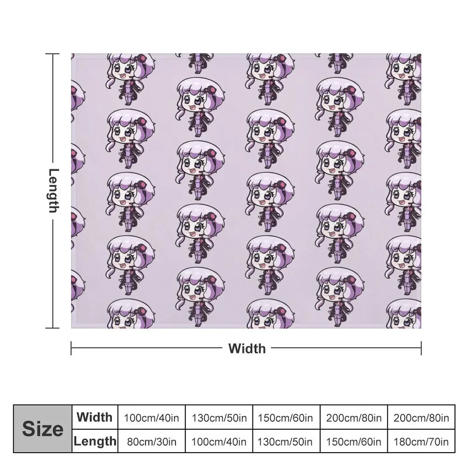 Yuzuki Yukari - Vocaloid Throw Blanket Camping Hairys Thin Blankets