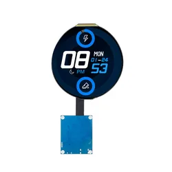 IPS Rodada Tela LCD, 400 Nits, 1080P Toque Circular Display, MIPI, Controlador USB Driver Board, Tela RPI, 5