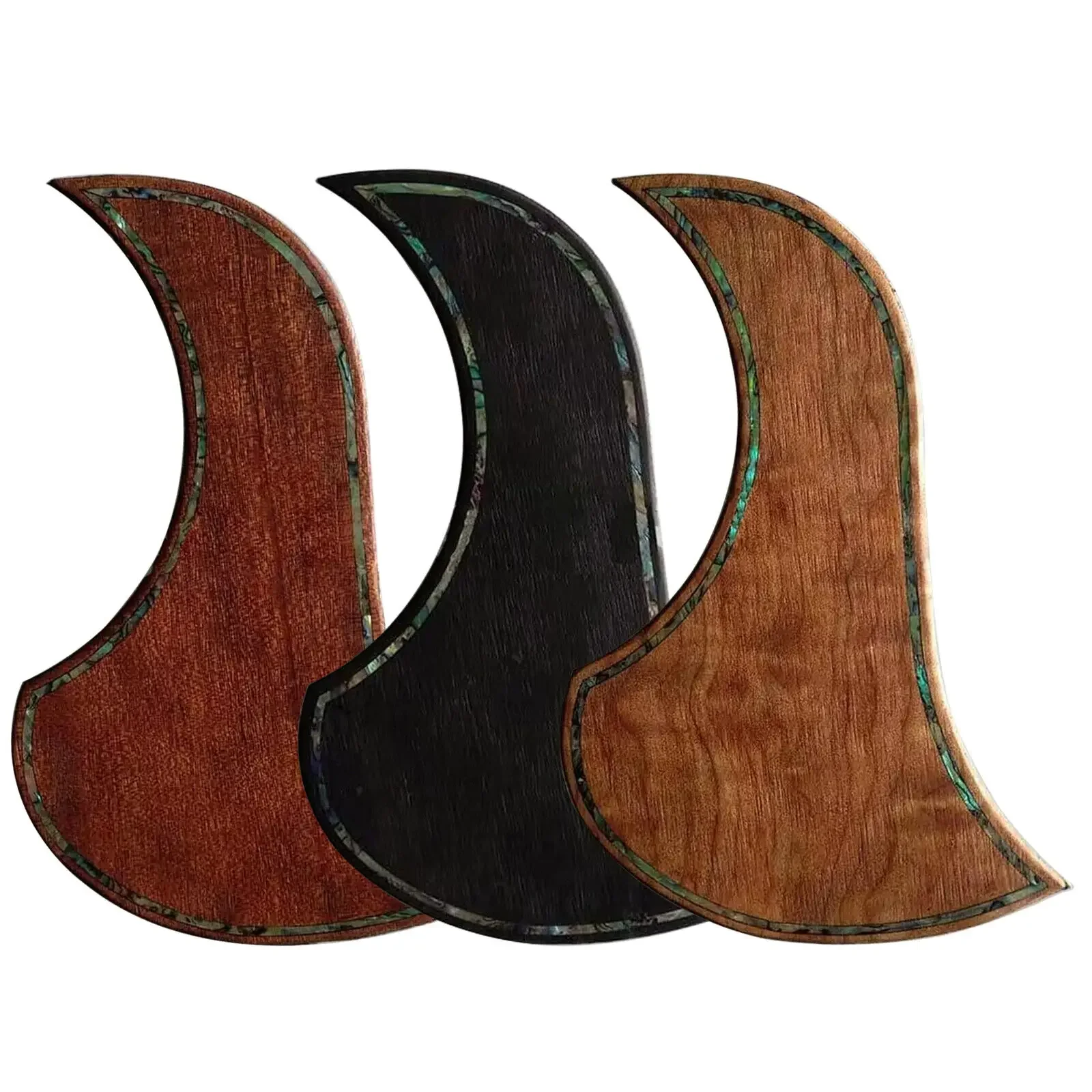 Acoustic Guitar Pickguard Solid Wood Self-Adhesive Sticker for Acoustic Guitar Decoration