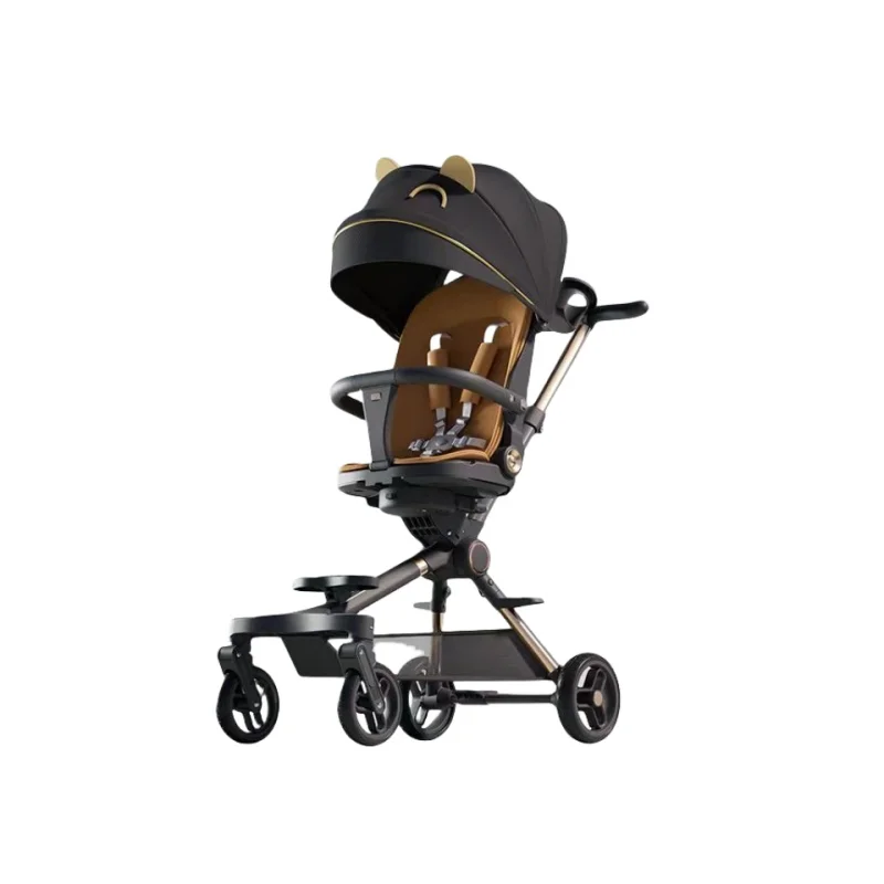 2024 Newest Double Baby Stroller with Car Seat Aluminum Alloy Frame 2-in-1 Rocker Device for 0-3 Years Load Bearing 20kg