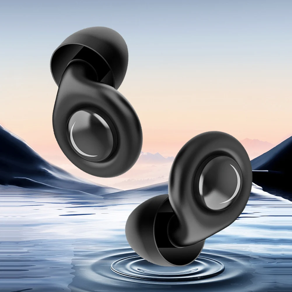 6-1set Anti-noise Earplugs Comfortable Soft Silicone Earplugs Noise Cancelling Motorcycle Earplugs Noise Insulation for Sleeping