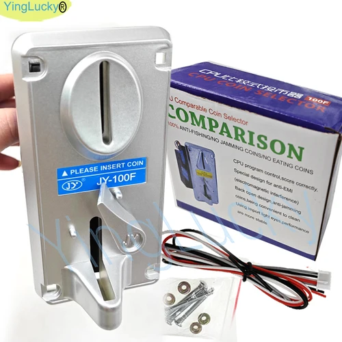 Operador de monedas Arcade, selector de fichas, compatible con máquina expendedora, máquina de muñecas, máquina Arcade, modelo 100F