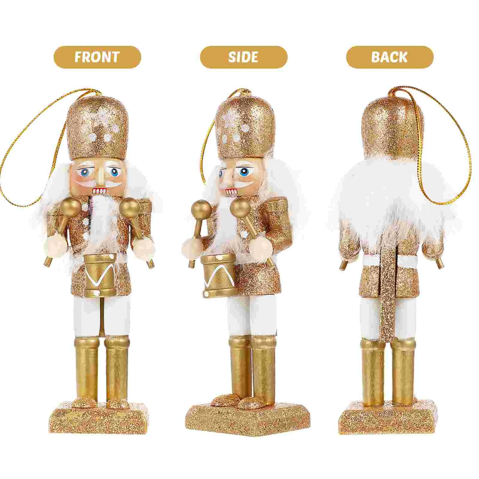 5 Pcs Christmas Nutcrackers Ornaments Free Shipping and Offers Supplies Liquidation Xmas Number Decoration Liquidations