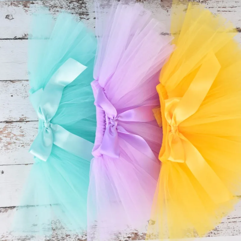 Photography Tutu Skirt 7 Color Newborn Photography Outfit Newborn Photography Clothing Newborn Fluffy Skirt Gauze Skirt Studio