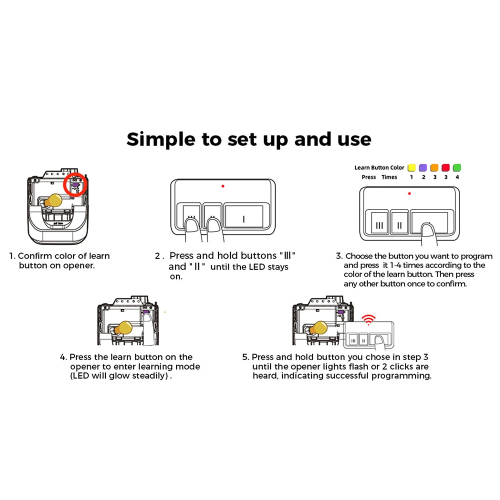 Imagem -03 - Controle Remoto Universal para Abridor de Porta de Garagem Botões 890max 370lm 371lm 372lm 373lm 893lm 971lm 953estd 81lm 82lm 83lm 850cb