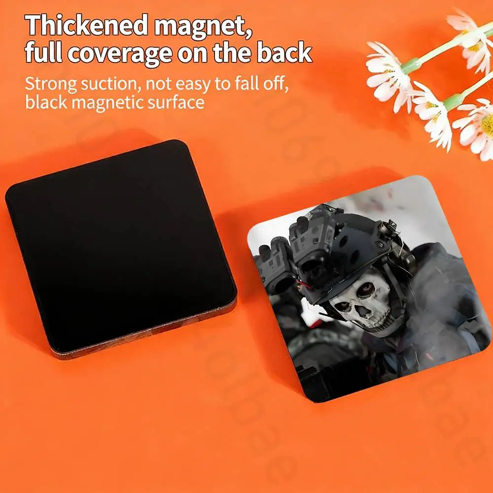 Game COD Call Of D-Duty Ghost Fridge Magnets Magnetic Refrigerator Memorial Gifts For Kitchen Office Locker Travel Home Deco